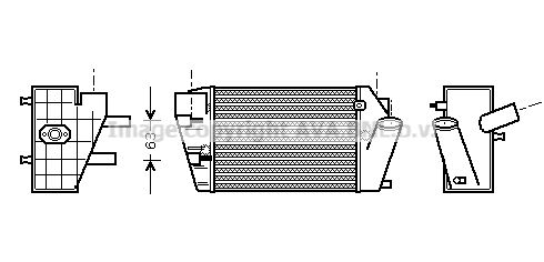 AVA QUALITY COOLING Kompressoriõhu radiaator AI4187